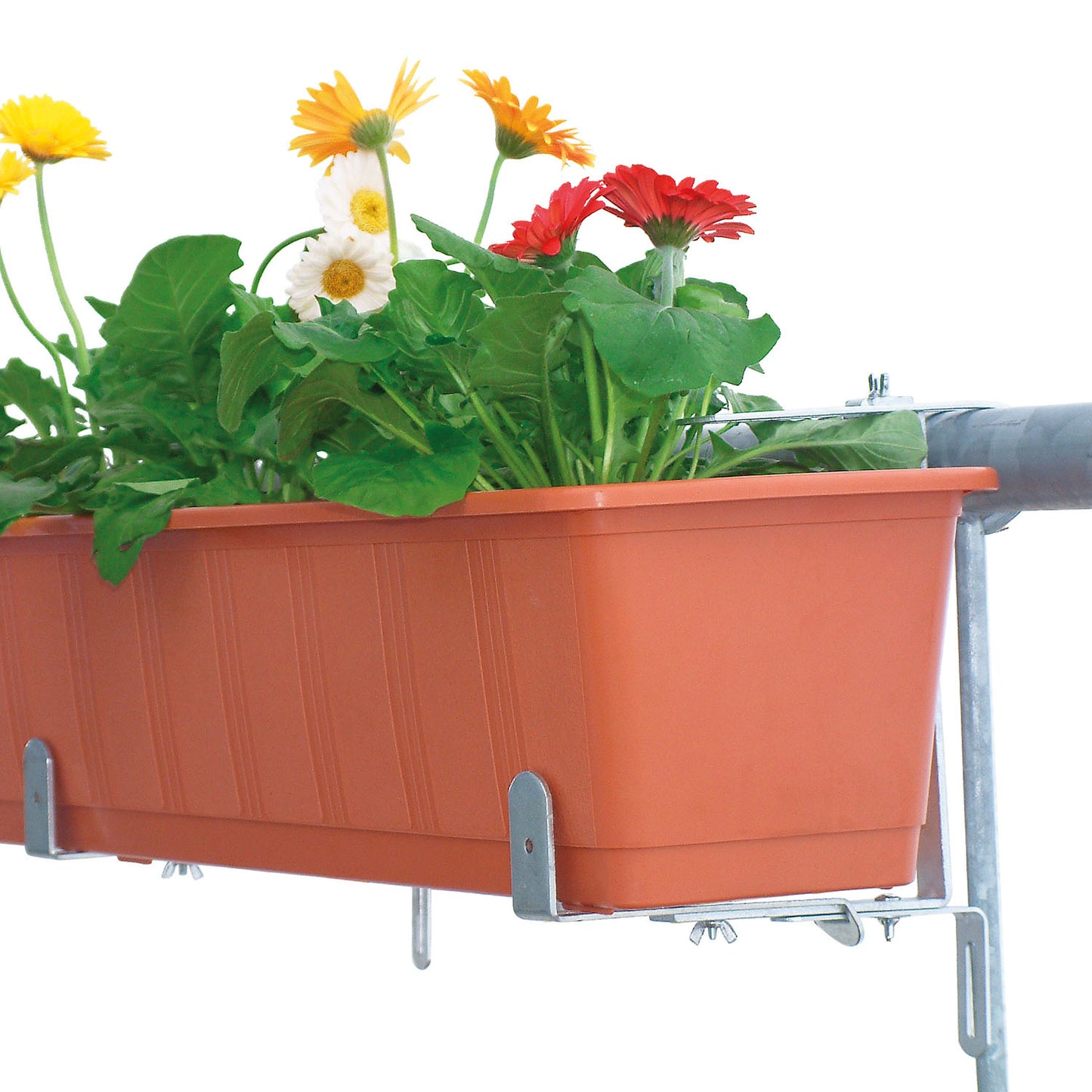 bellissa Blumenkastenhalter schwer für Rundrohre, belastbar bis 30kg/Paar - ID: 67876401348982