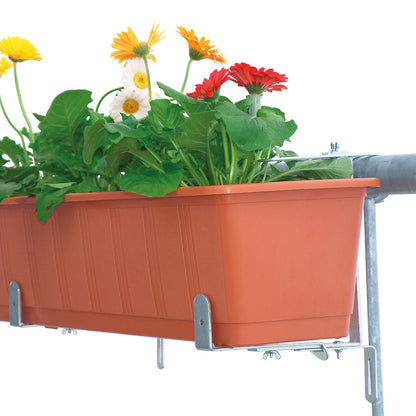 bellissa Blumenkastenhalter schwer für Rundrohre, belastbar bis 30kg/Paar - ID: 67876401348982