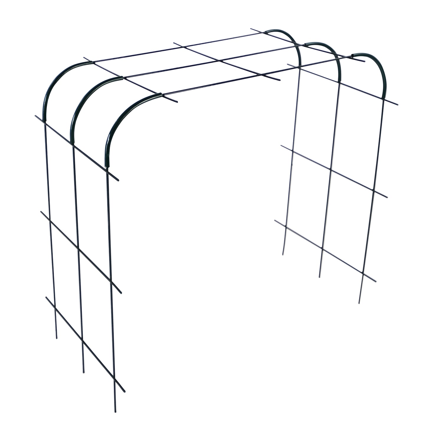 bellissa Rankhilfe Andybell S Set: 3x Rankgitter Andybell S & 6 Rankgitter Verbinder Andybell 90°; L 70 x B 42 x H 70 cm, Pulver besch. grün, 4 mm