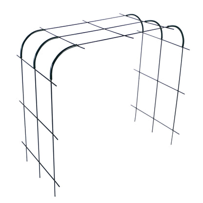 bellissa Rankhilfe Andybell S Set: 3x Rankgitter Andybell S & 6 Rankgitter Verbinder Andybell 90°; L 70 x B 42 x H 70 cm, Pulver besch. grün, 4 mm