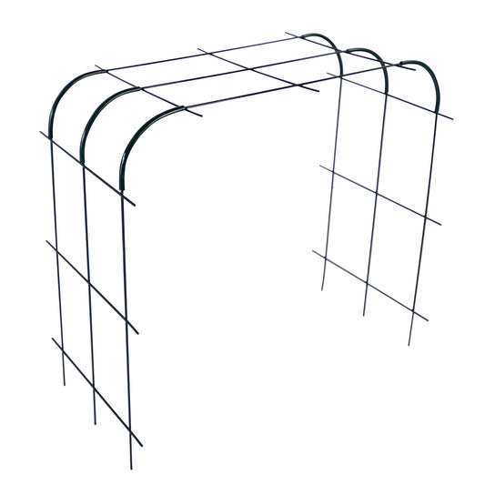 bellissa Rankhilfe Andybell S Set: 3x Rankgitter Andybell S & 6 Rankgitter Verbinder Andybell 90°; L 70 x B 42 x H 70 cm, Pulver besch. grün, 4 mm