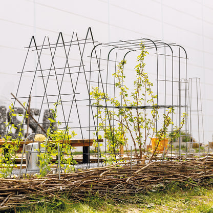 bellissa Rankhilfe Andybell S Set: 3x Rankgitter Andybell S & 6 Rankgitter Verbinder Andybell 90°; L 70 x B 42 x H 70 cm, Pulver besch. grün, 4 mm