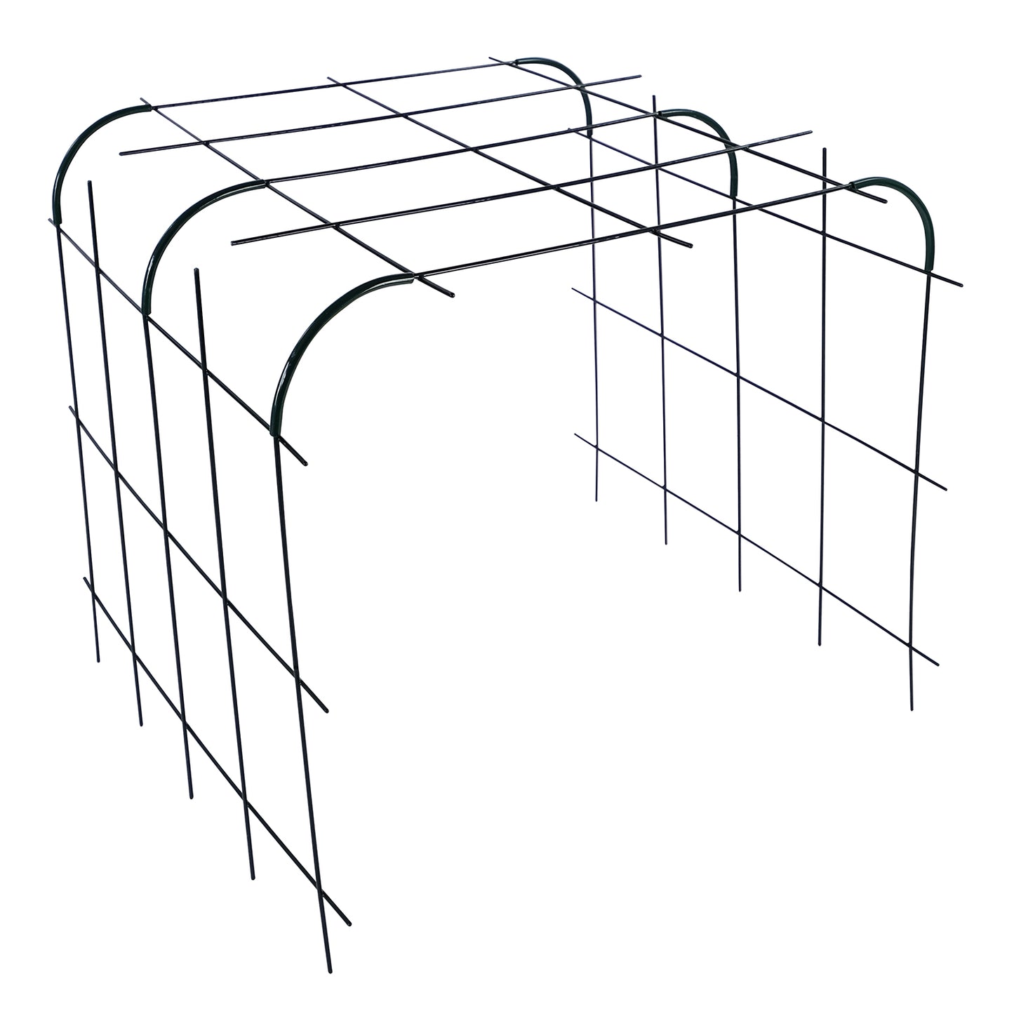 bellissa Rankhilfe Andybell M Set: 3x Rankgitter Andybell M & 6 Rankgitter Verbinder Andybell 90°; L 70 x B 73 x H 70 cm, Pulver besch. grün, 4 mm