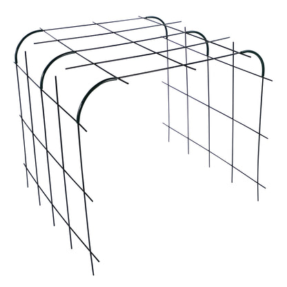 bellissa Rankhilfe Andybell M Set: 3x Rankgitter Andybell M & 6 Rankgitter Verbinder Andybell 90°; L 70 x B 73 x H 70 cm, Pulver besch. grün, 4 mm