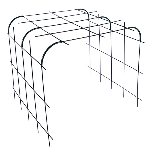 bellissa Rankhilfe Andybell M Set: 3x Rankgitter Andybell M & 6 Rankgitter Verbinder Andybell 90°; L 70 x B 73 x H 70 cm, Pulver besch. grün, 4 mm