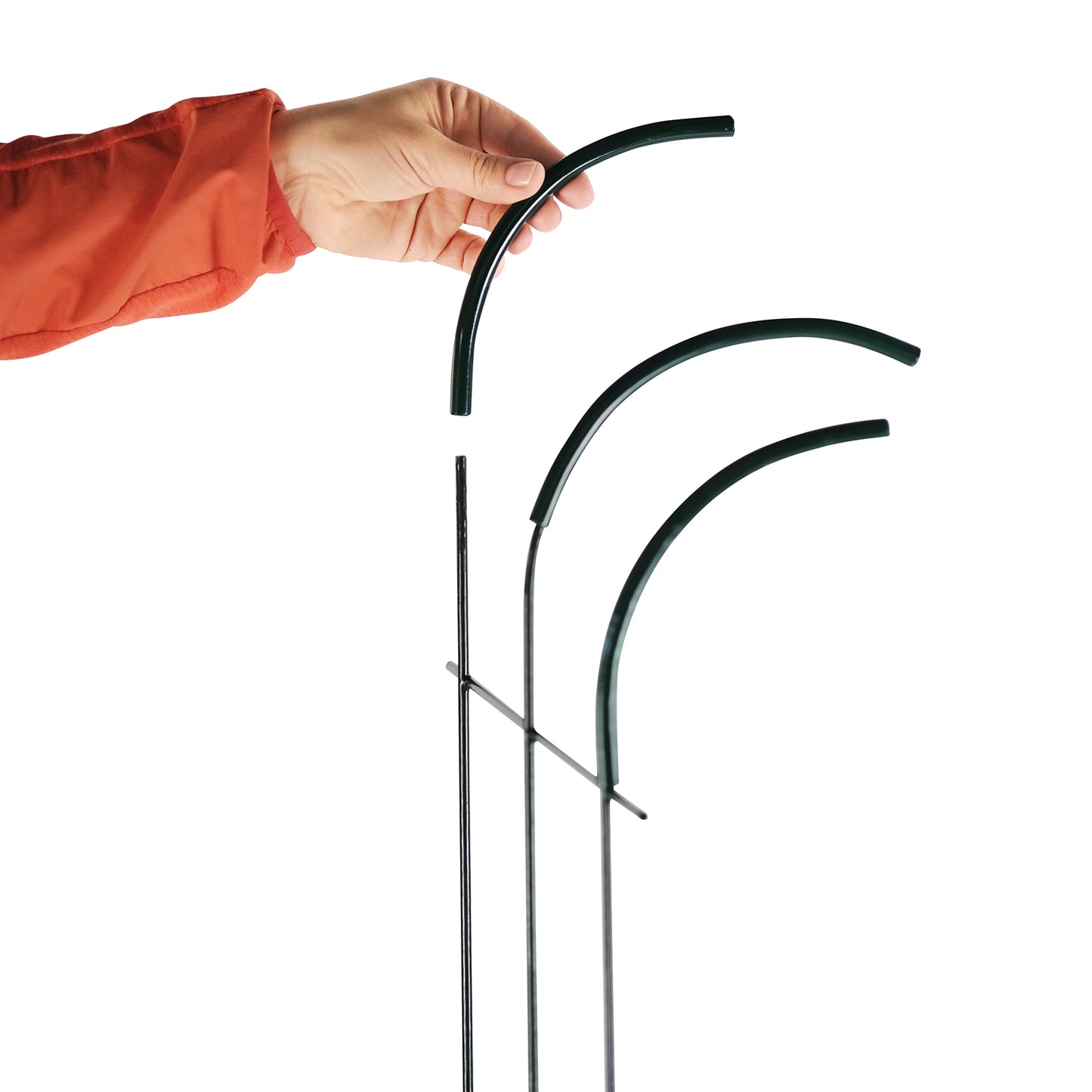 bellissa Rankgitter Verbinder Andybell 90° (6er Set); L 13 x B 1 x H 13 cm, Pulver besch., 1.5 mm verz.