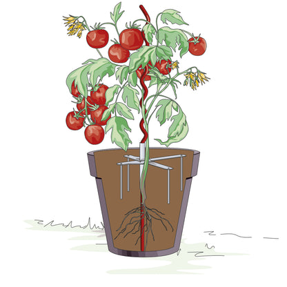 bellissa Pflanzstabhalter Schmetterling; L 23 x B 23 x H 13 cm, Topf Ø25 cm, 1,4 mm verz.