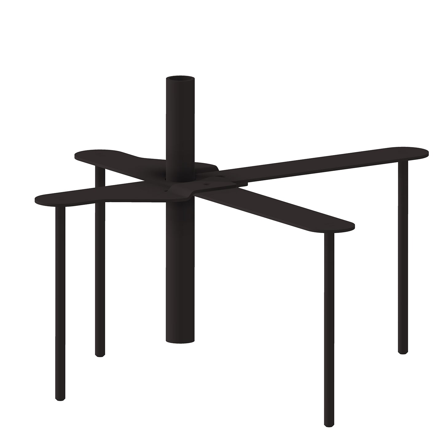 bellissa Pflanzstabhalter Schmetterling; L 23 x B 23 x H 13 cm, Topf Ø25 cm, 1,4 mm verz.