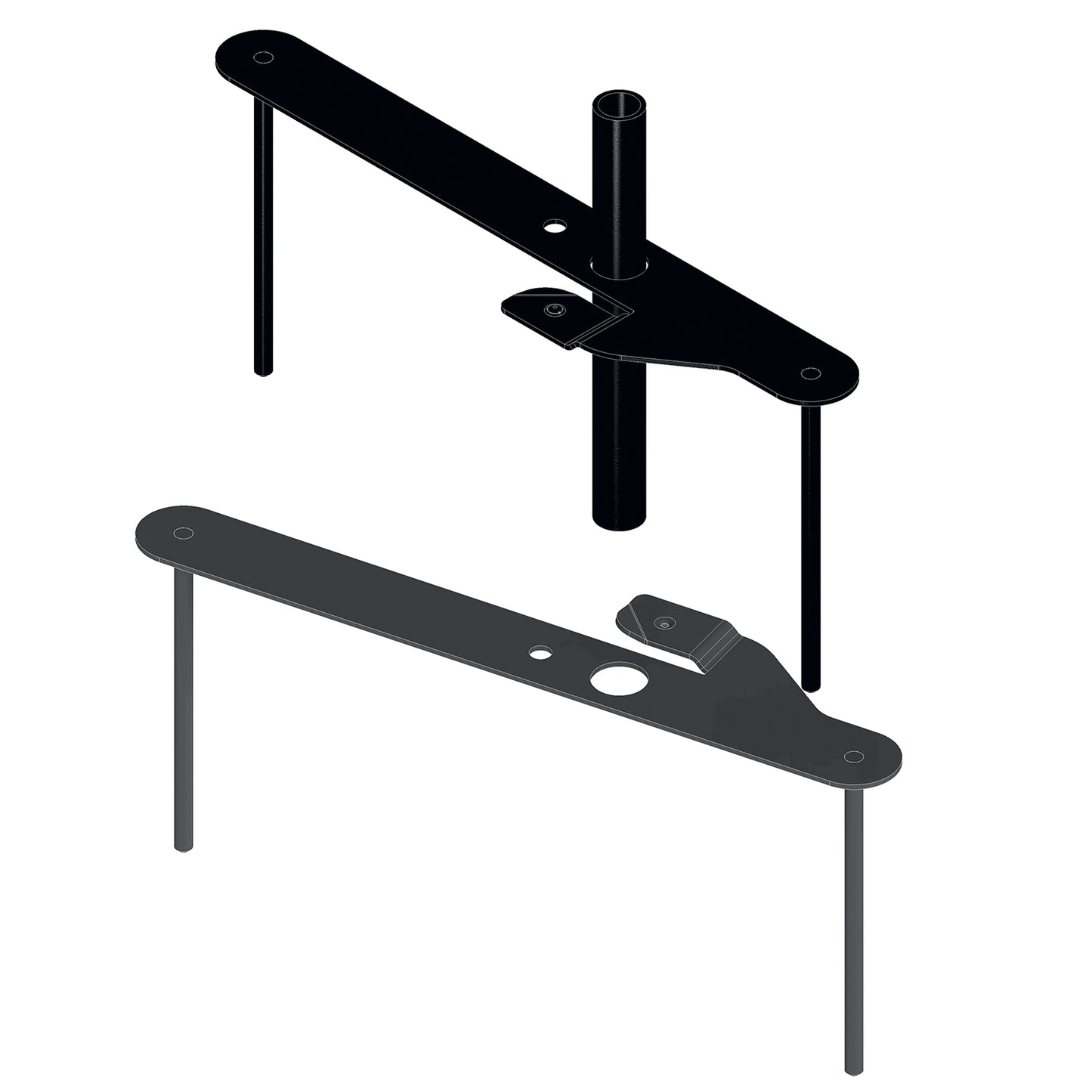 bellissa Pflanzstabhalter Schmetterling; L 23 x B 23 x H 13 cm, Topf Ø25 cm, 1,4 mm verz.