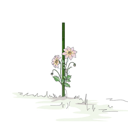 bellissa Pflanzstab Timo 150 G; L 3 x B 3 x H 150 cm, Pulver besch., 1.5 mm verz.