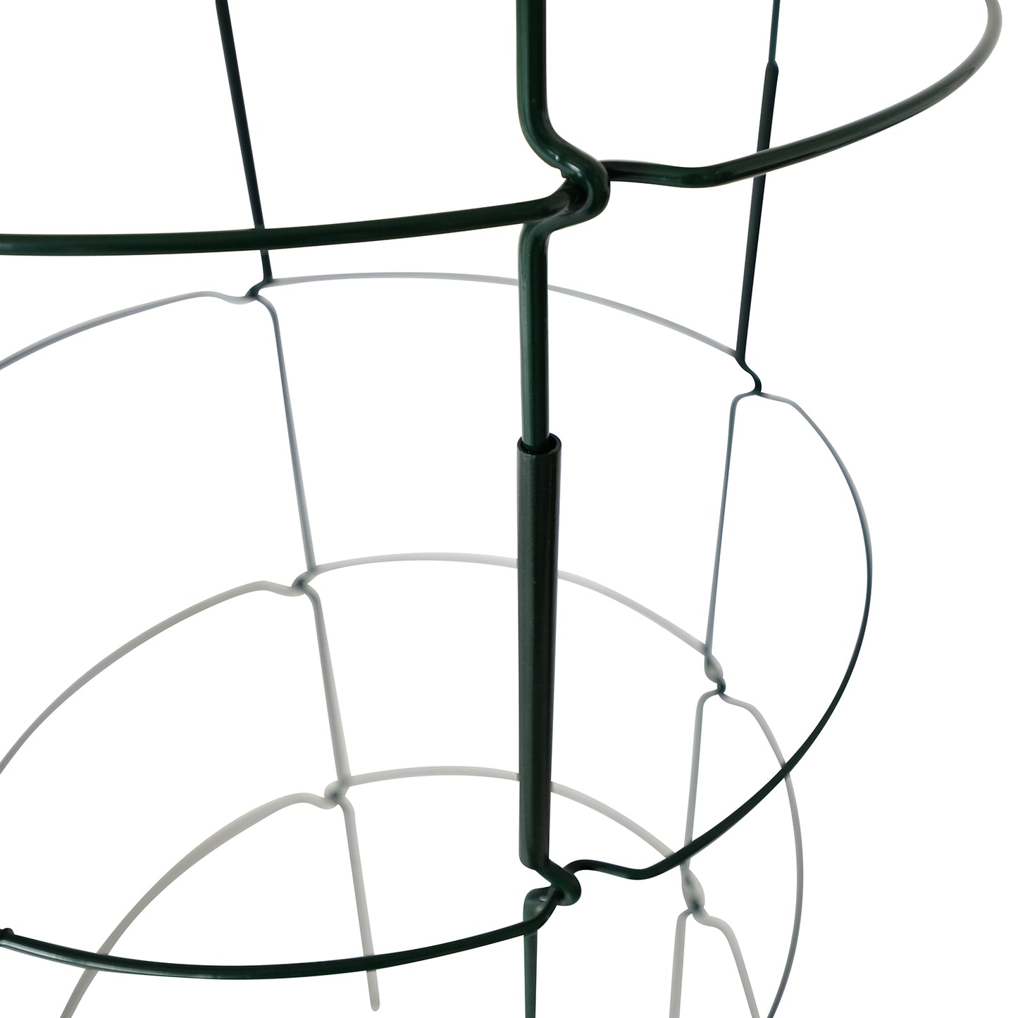 bellissa Rankgitter Verbinder für Staudenstütze FALTER (4er Set); L 13x B 1 x H 15 cm, Pulver besch., 1.5 mm verz.