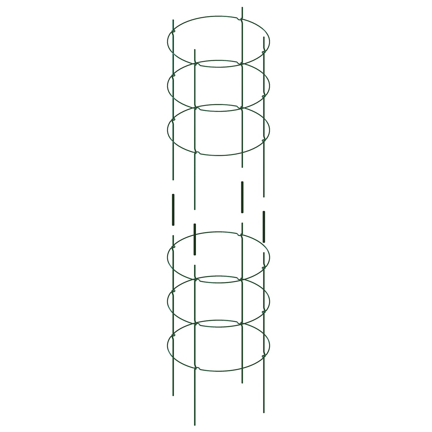 bellissa Rankgitter Verbinder für Staudenstütze FALTER (4er Set); L 13x B 1 x H 15 cm, Pulver besch., 1.5 mm verz.
