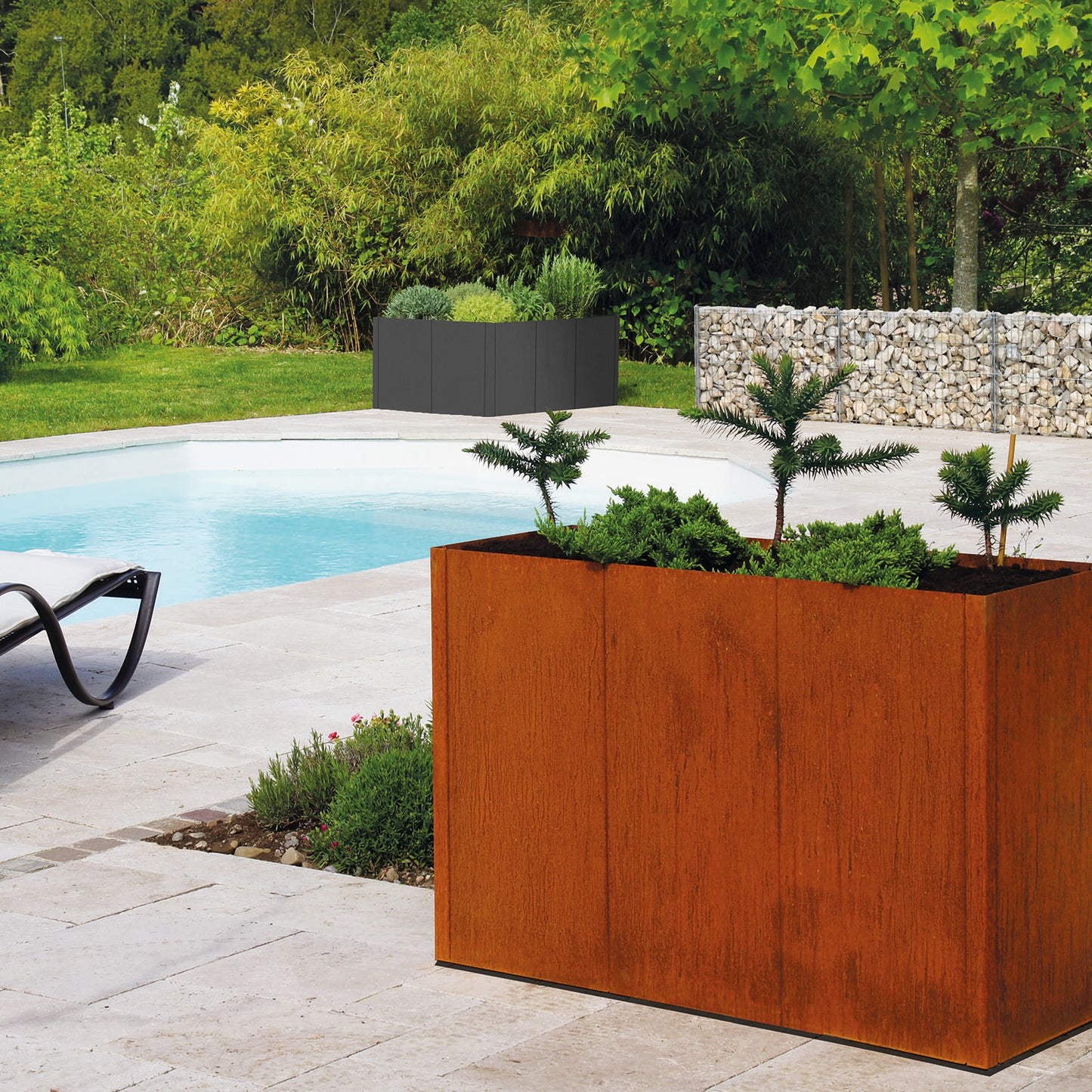 bellissa corten Hochbeet Pannello 116x80x80 cm