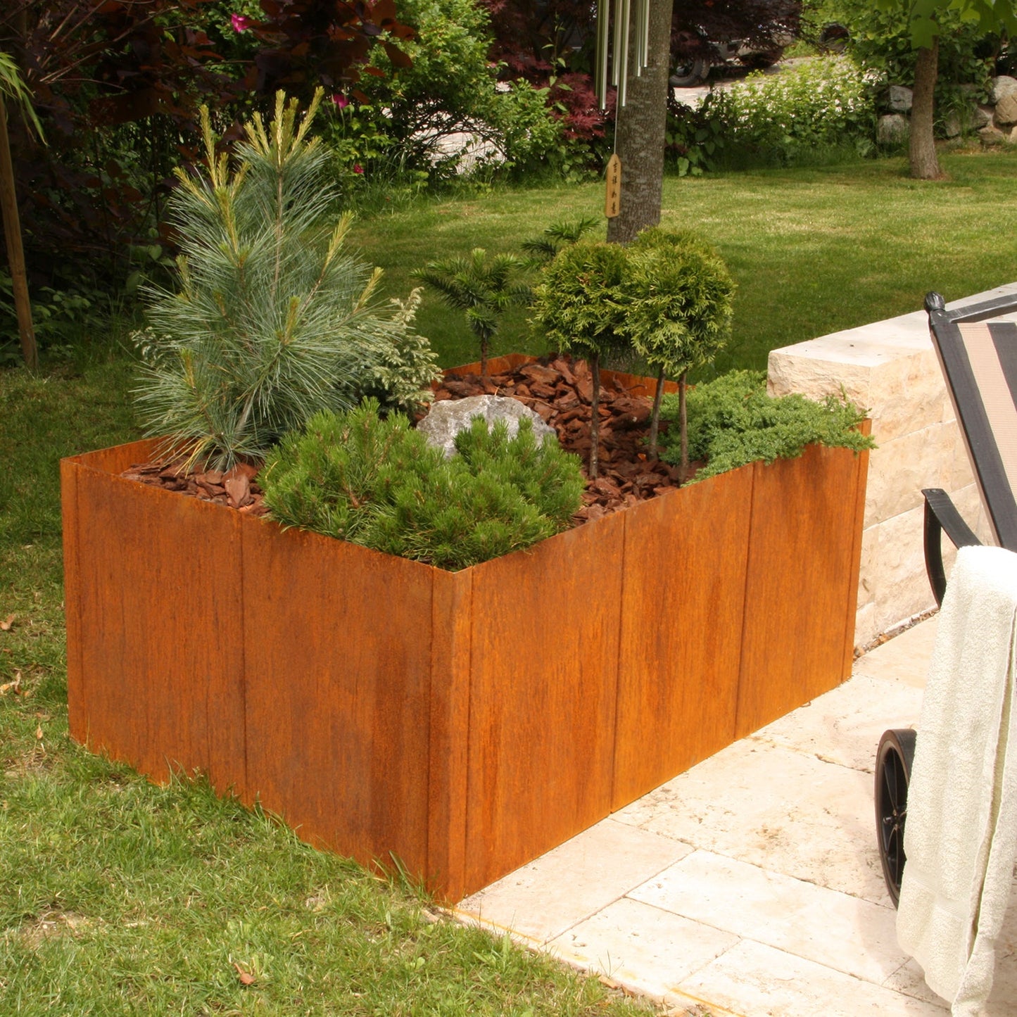 bellissa corten  Hochbeet Pannello 116x44x80 cm
