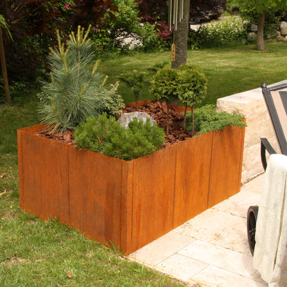 bellissa corten Hochbeet Pannello 116x80x80 cm