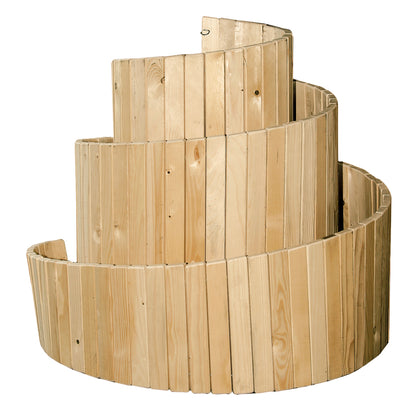 bellissa Kräuterspirale Holz 120x120 cm Nadelholz inkl.Trennfolie, naturbelassen - ID: 67832092950902