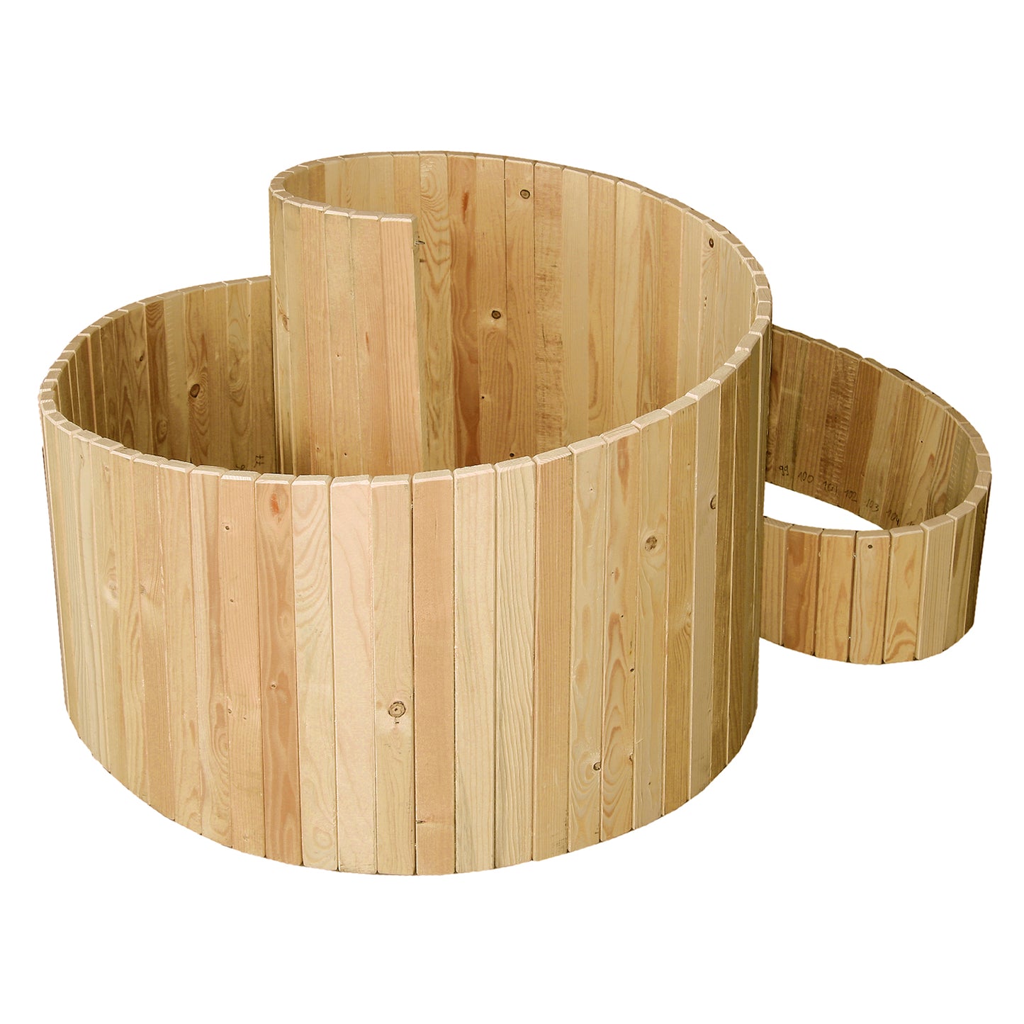 bellissa Kräuterspirale Holz 120x120 cm Nadelholz inkl.Trennfolie, naturbelassen - ID: 67832093770102