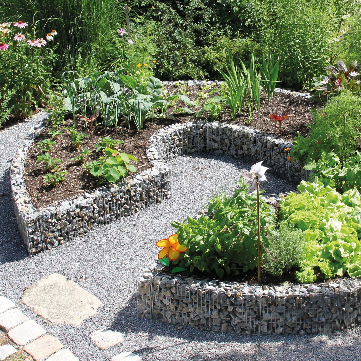 bellissa Mauergitter für gerade u. geschwungene Mauern   L232xH40xT10 cm