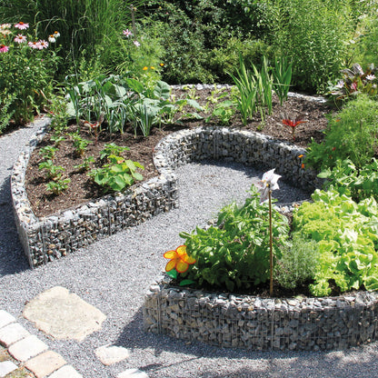 bellissa Mauergitter für gerade u. geschwungene Mauern   L232xH40xT10 cm