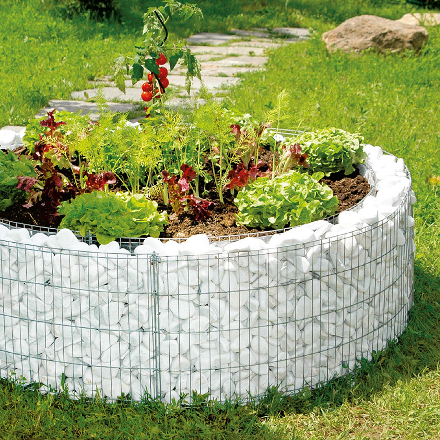 bellissa Hochbeet Bausatz inkl. Trennfolie Ø 146/126 cm H 40 cm - ID: 67831639114102
