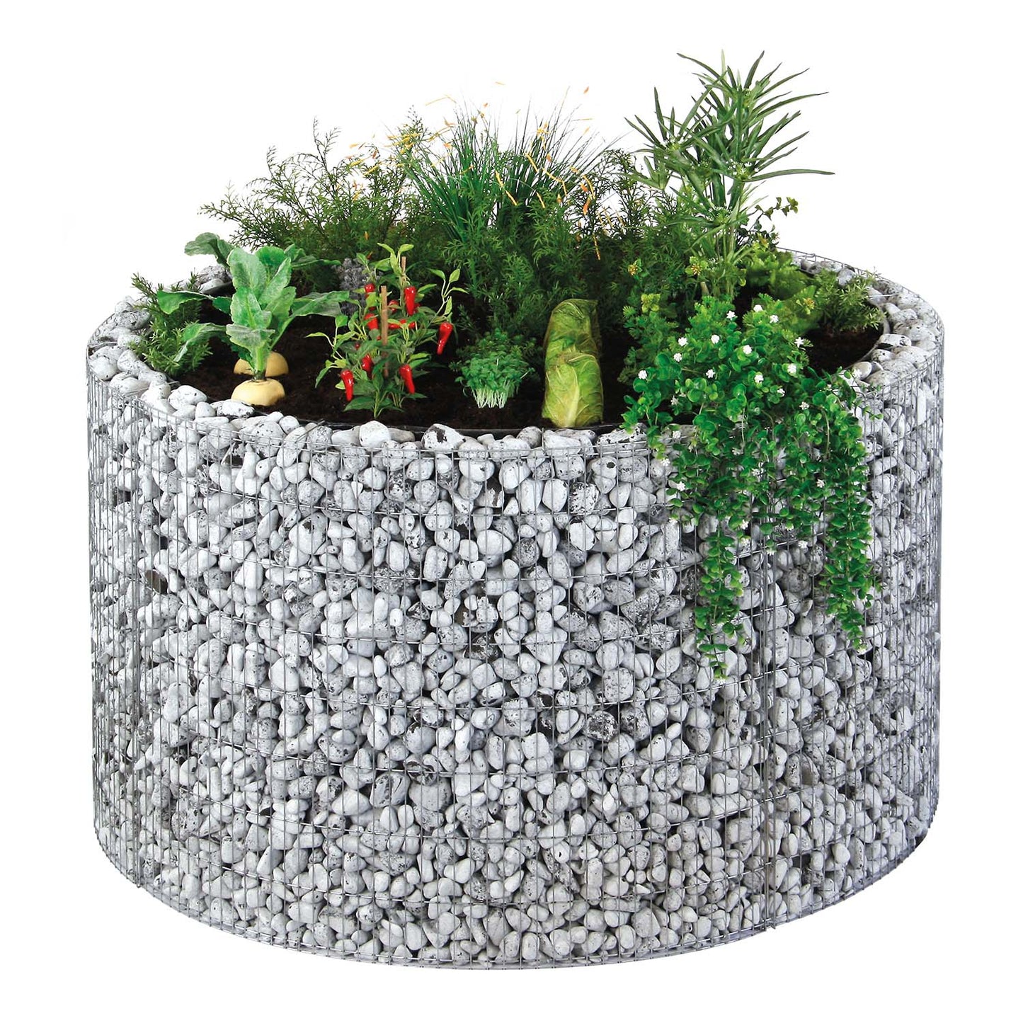 bellissa Hochbeet Bausatz inkl. Trennfolie Ø 146/126 cm H 80 cm