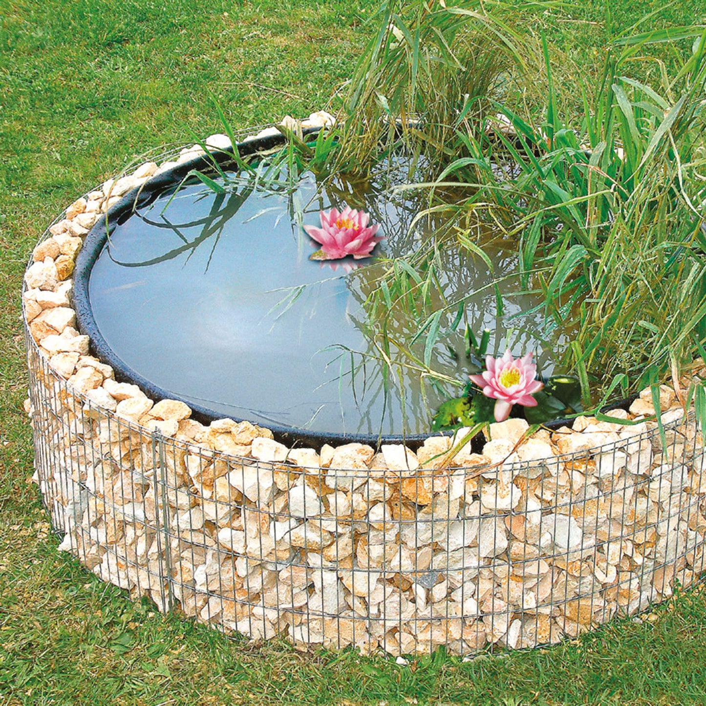 bellissa Hochteich Bausatz inkl. Teichfolie, Trennvlies Ø146/126 cm H 40 cm - ID: 67832229691766