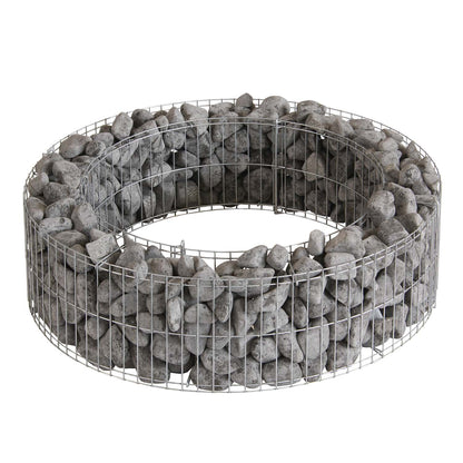 bellissa Feuerstelle Gabione Ø 73 Höhe 21 cm