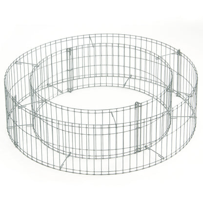 bellissa Feuerstelle Gabione Ø 73 Höhe 21 cm