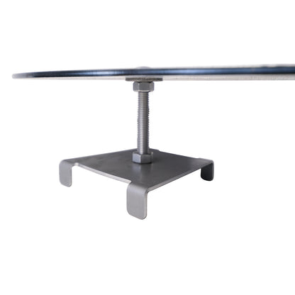 bellissa Sole Grillring Grillplatte Feuerplatte für Grillrost & Feuerschale rund Antihaft Funktion