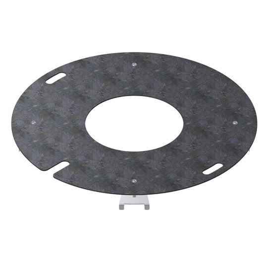 bellissa Sole Grillring Grillplatte Feuerplatte für Grillrost & Feuerschale rund Antihaft Funktion