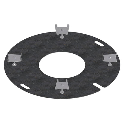 bellissa Sole Grillring Grillplatte Feuerplatte für Grillrost & Feuerschale rund Antihaft Funktion