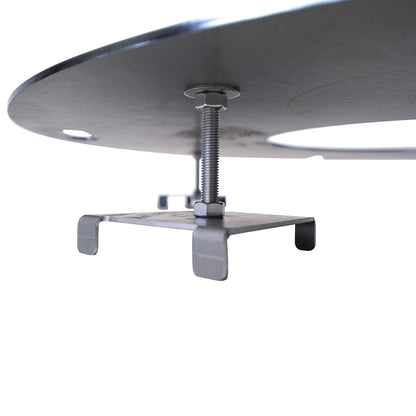 bellissa Sole Grillring Grillplatte Feuerplatte für Grillrost & Feuerschale rund Antihaft Funktion