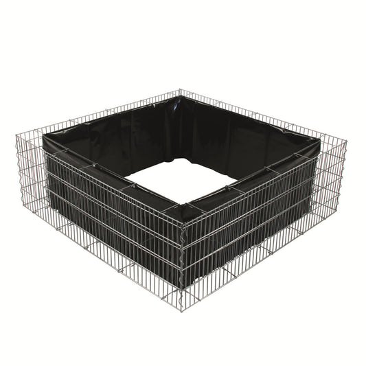 bellissa Hochbeet 4-Eck "premium" inkl. Trennfolie 120x120xH=40 cm
