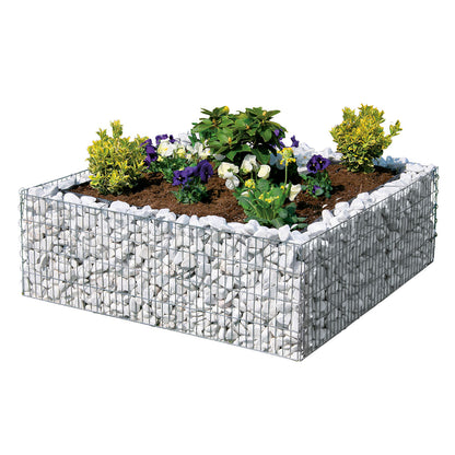 bellissa Hochbeet 4-Eck "premium" inkl. Trennfolie 120x120xH=40 cm