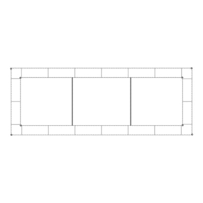 bellissa Hochbeet "premium" eckig inkl. Trennfolie 200x75xH=100 cm