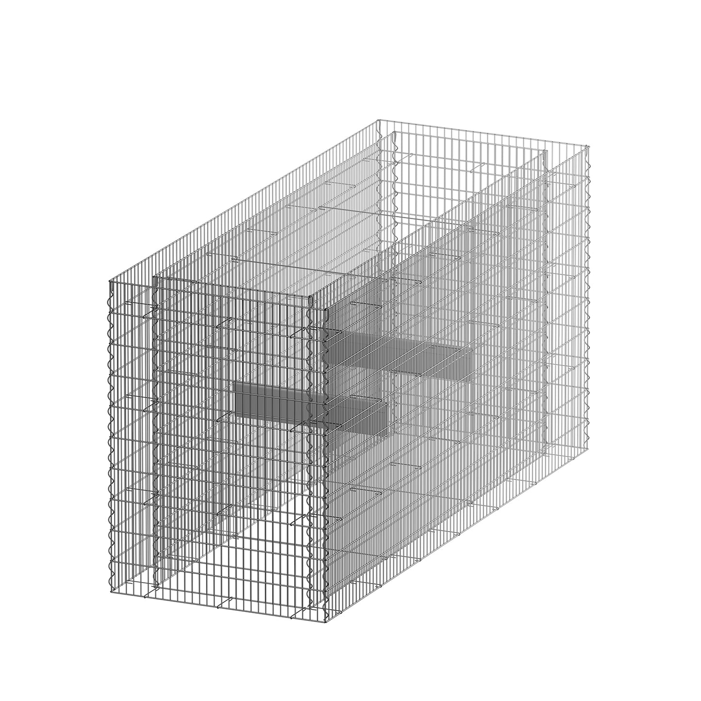 bellissa Hochbeet "premium" eckig inkl. Trennfolie 200x75xH=100 cm