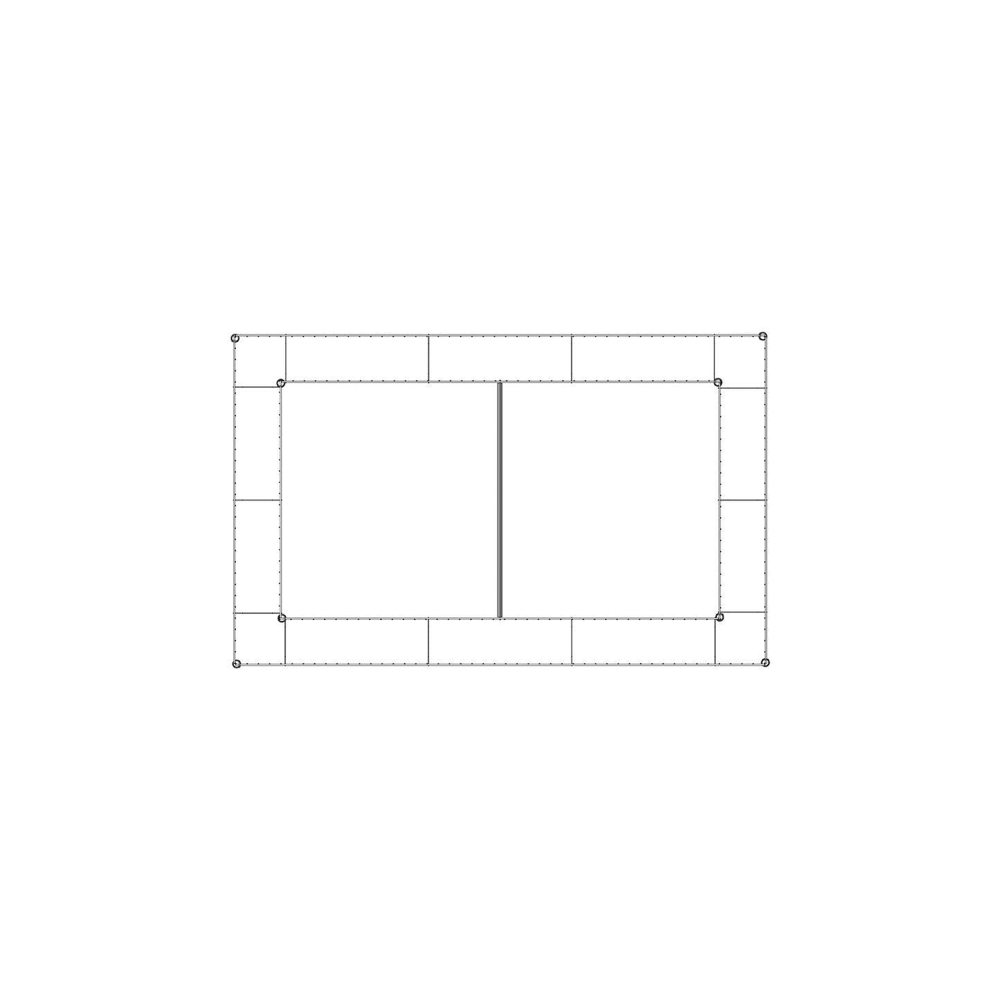 bellissa Hochbeet "premium" eckig inkl. Trennfolie 120x75xH=100 cm