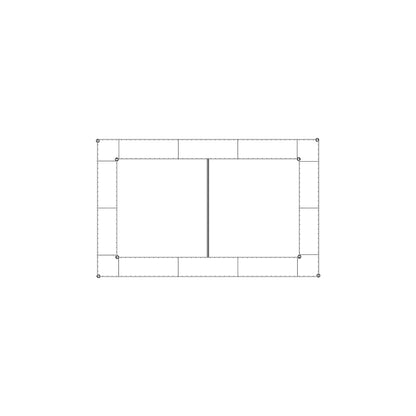 bellissa Hochbeet "premium" eckig inkl. Trennfolie 120x75xH=100 cm