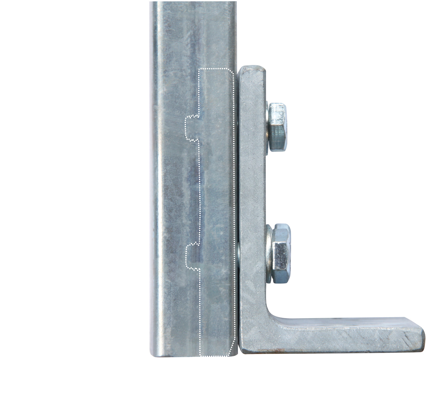 bellissa Winkelflansch für 10 x 3 cm Rohre (Schneckendusche) LxBxH 10 x 7,5 x 9,8 cm