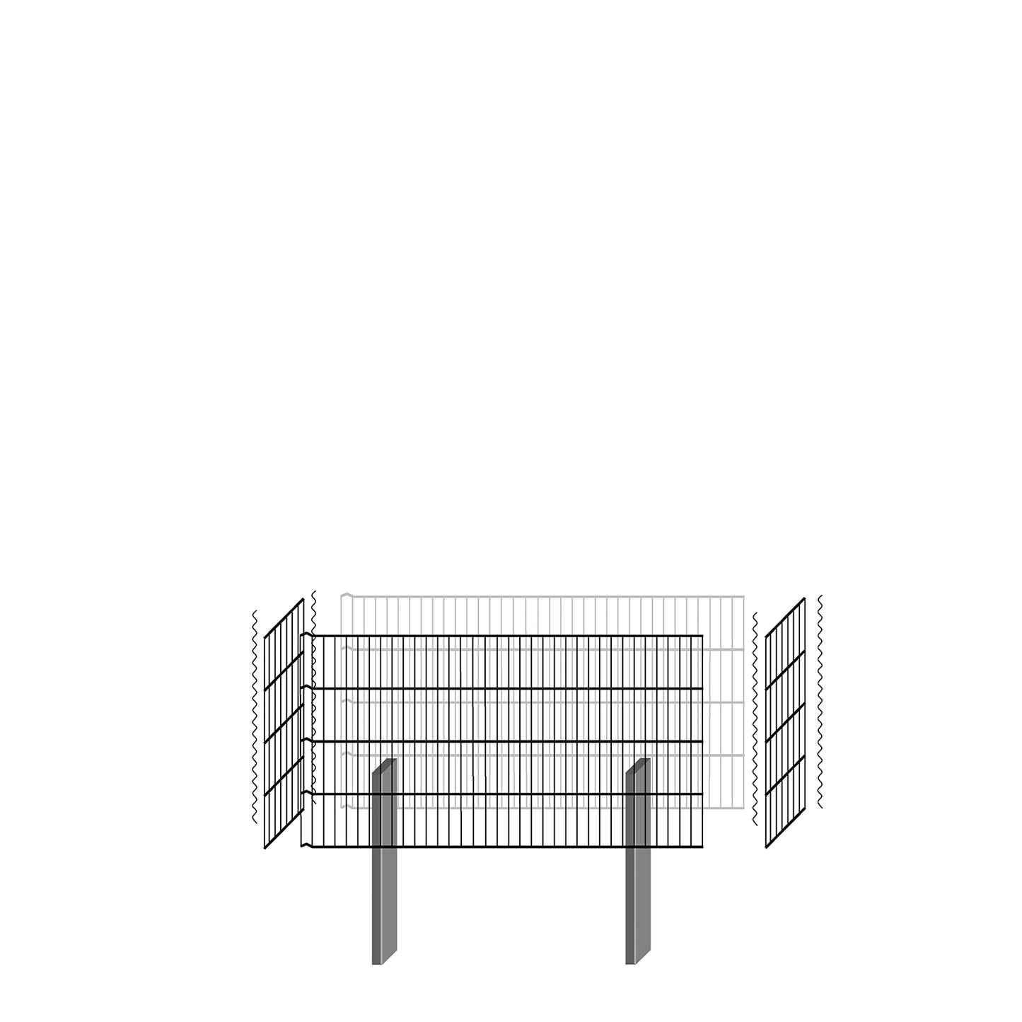 bellissa Gabionenbausatz  -  pico 115x23x60 cm