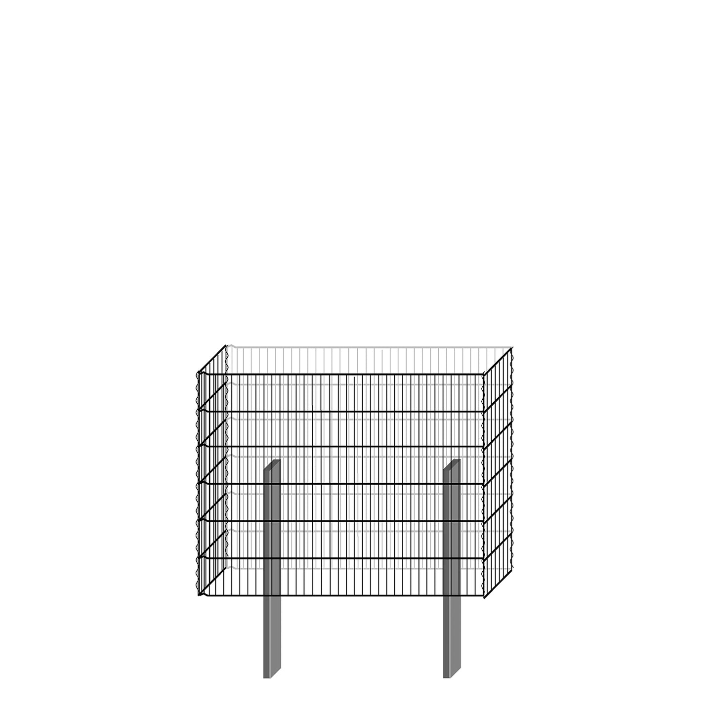 bellissa Gabionenbausatz  -  pico 115x23x90 cm