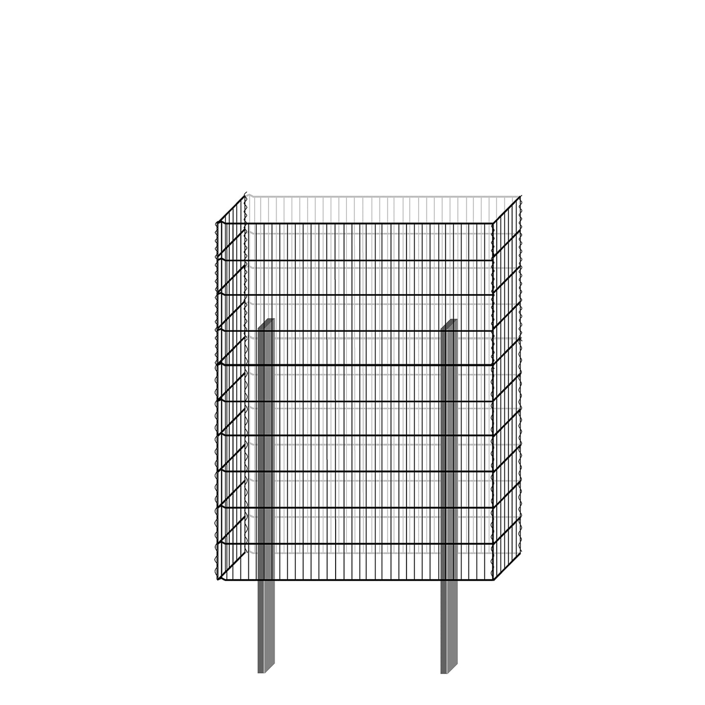 bellissa Gabionenbausatz  -  pico 115x23x150 cm