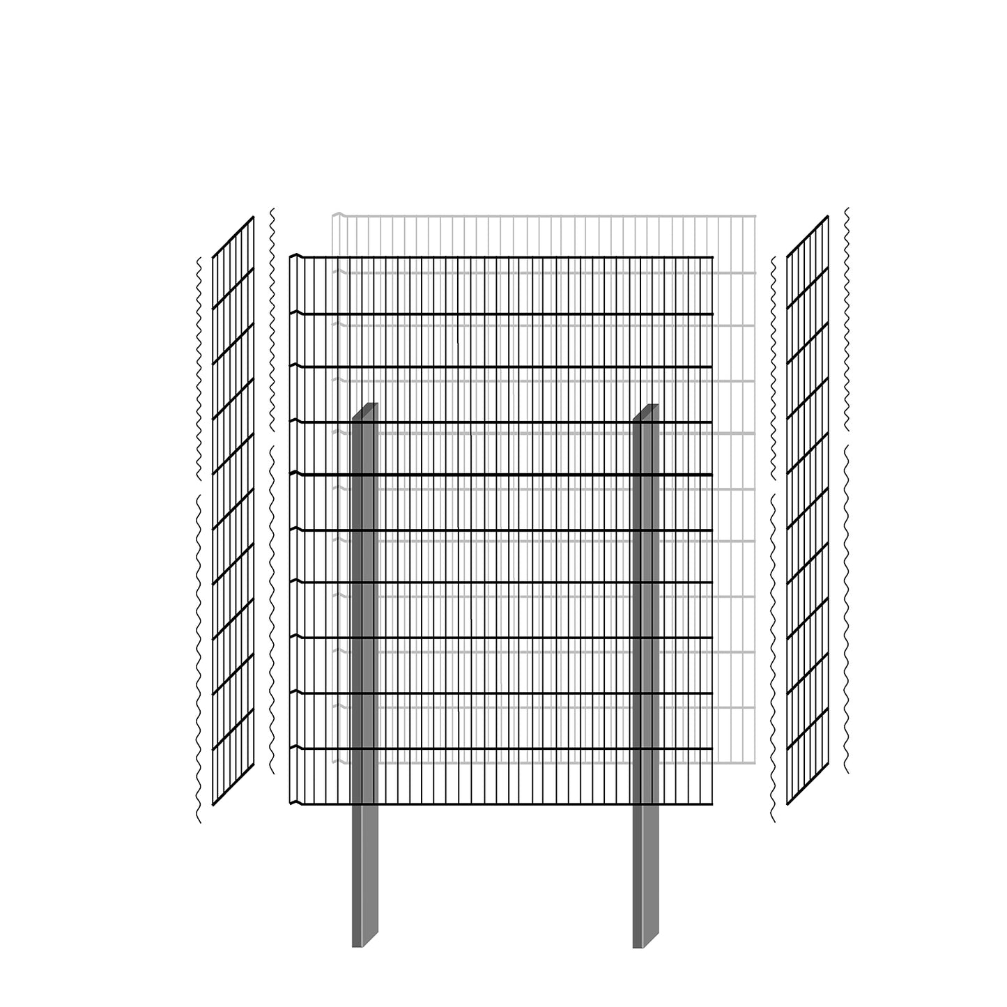 bellissa Gabionenbausatz  -  pico 115x23x150 cm - ID: 67833311428982