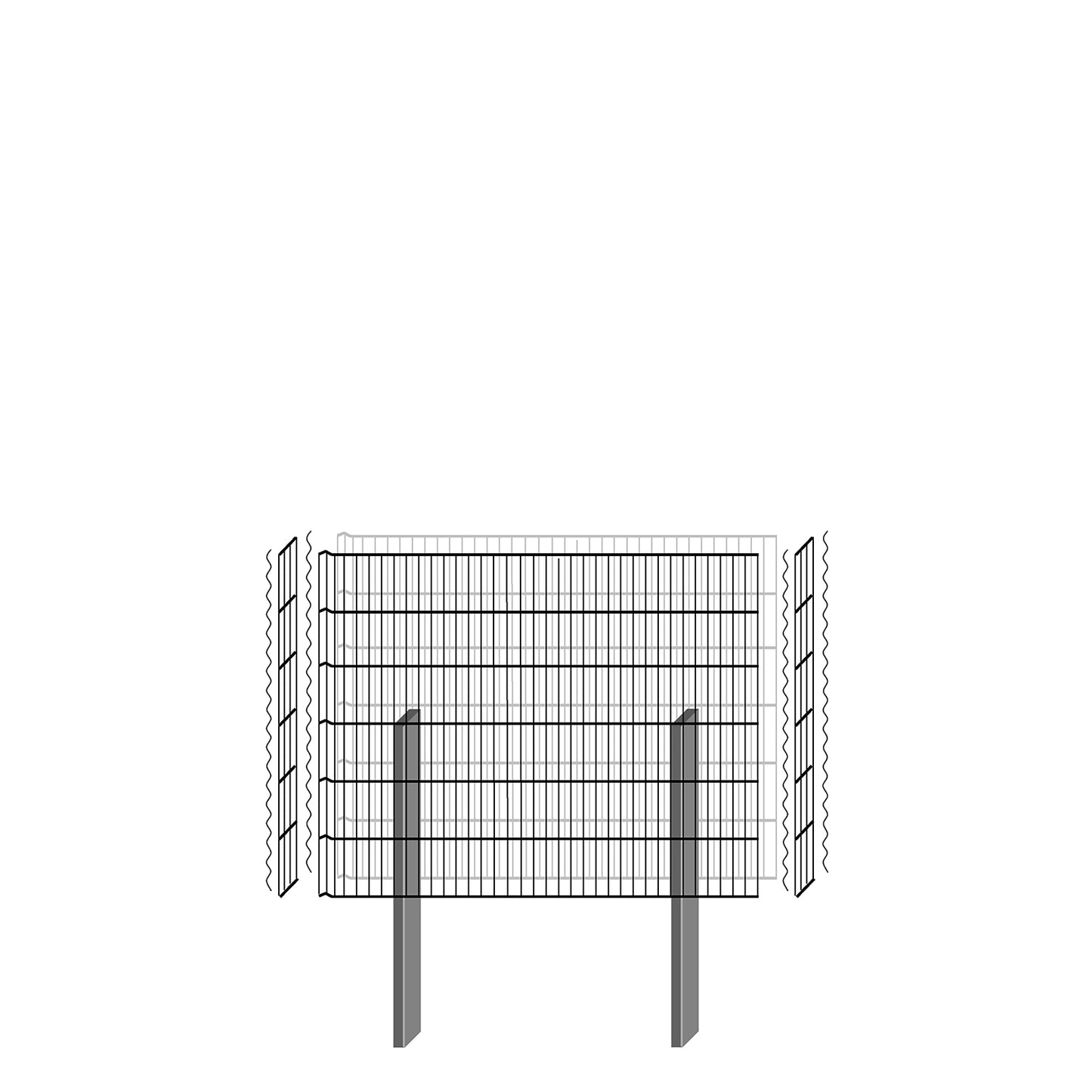bellissa Gabionenbausatz  -  pico 115x12x90 cm