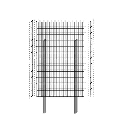 bellissa Gabionenbausatz  -  pico 115x12x180 cm