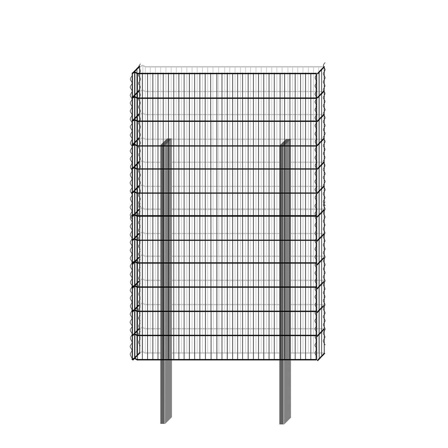 bellissa Gabionenbausatz  -  pico 115x12x180 cm