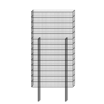 bellissa Gabionenbausatz  -  pico 115x12x210 cm