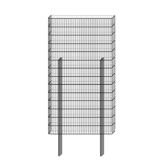 bellissa Gabionenbausatz  -  pico 115x12x210 cm
