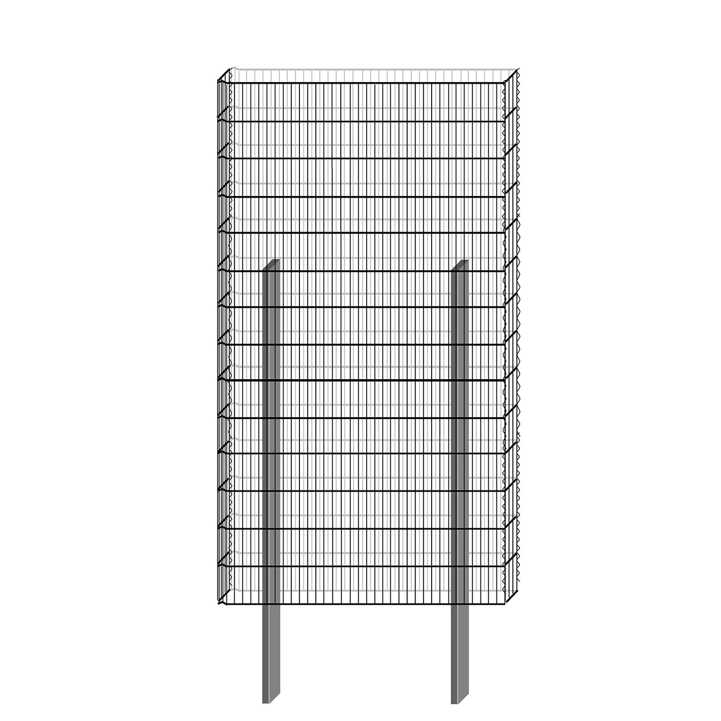 bellissa Gabionenbausatz  -  pico 115x12x210 cm