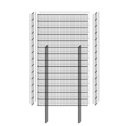 bellissa Gabionenbausatz  -  pico 115x12x210 cm
